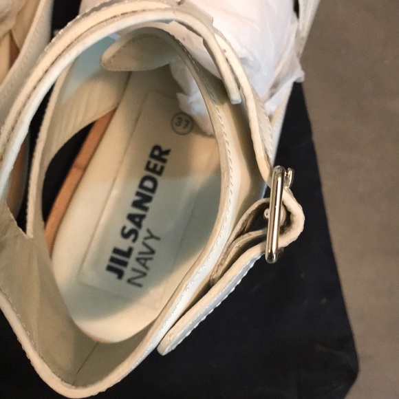 8.5/10 Jil Sander Navy Sandals with buckle - Picture 5 of 7